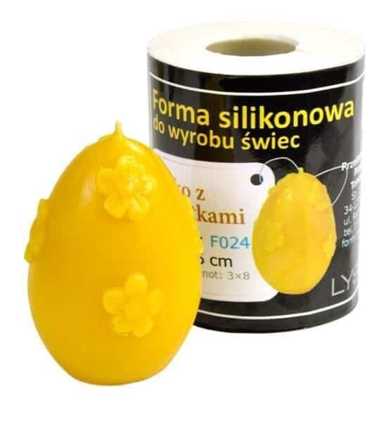 Silicone mould  - Egg with flowers (H-6cm)