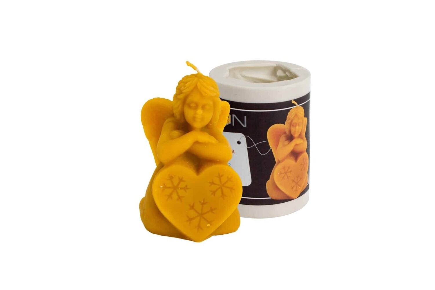 Silicone mould  - Angel with a snowflake on the heart