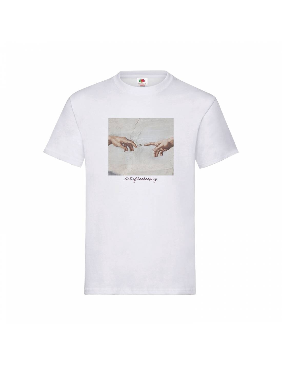 Art of Beekeeping Shirt - Creation of Adam (White), Size: M
