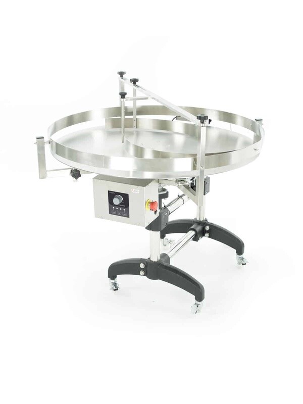 Automatic turntable for honey bottler