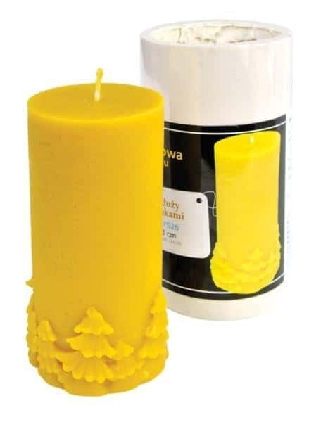 Silicone mould  - Cylinder with Christmas Trees, large