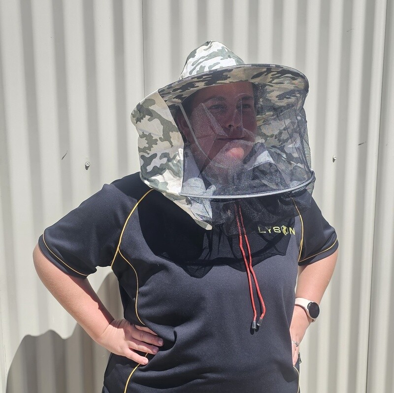 Camo Beekeeper Hat (Canvas Back)