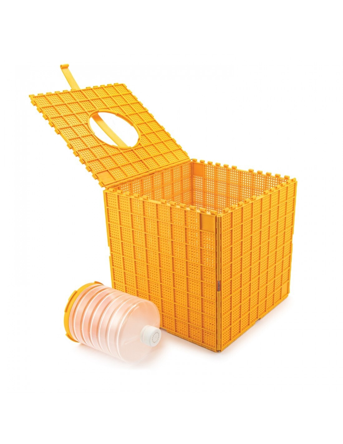 Multibox for bee transport with drinker, plastic