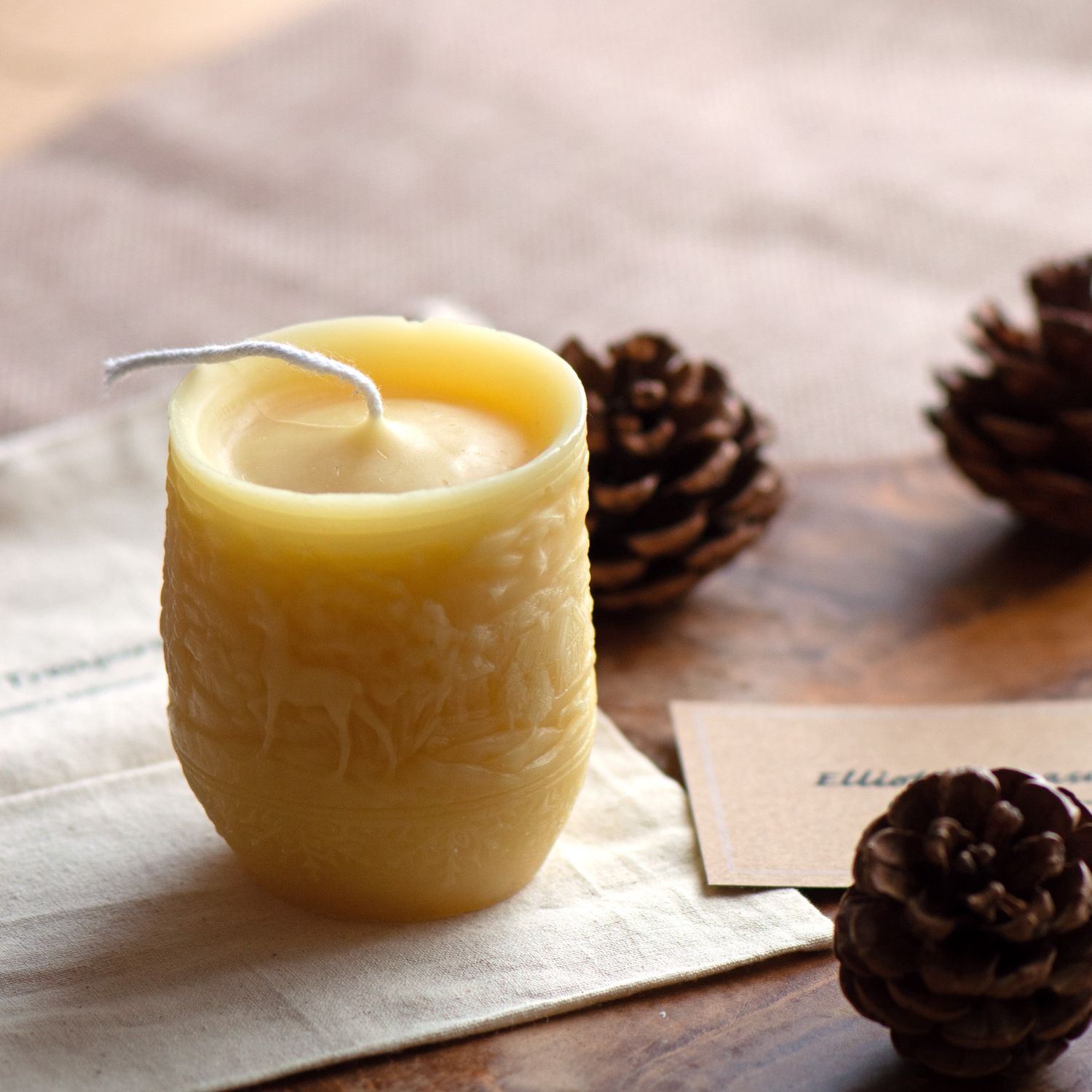 Silicone mould  - Candle with winter landscape