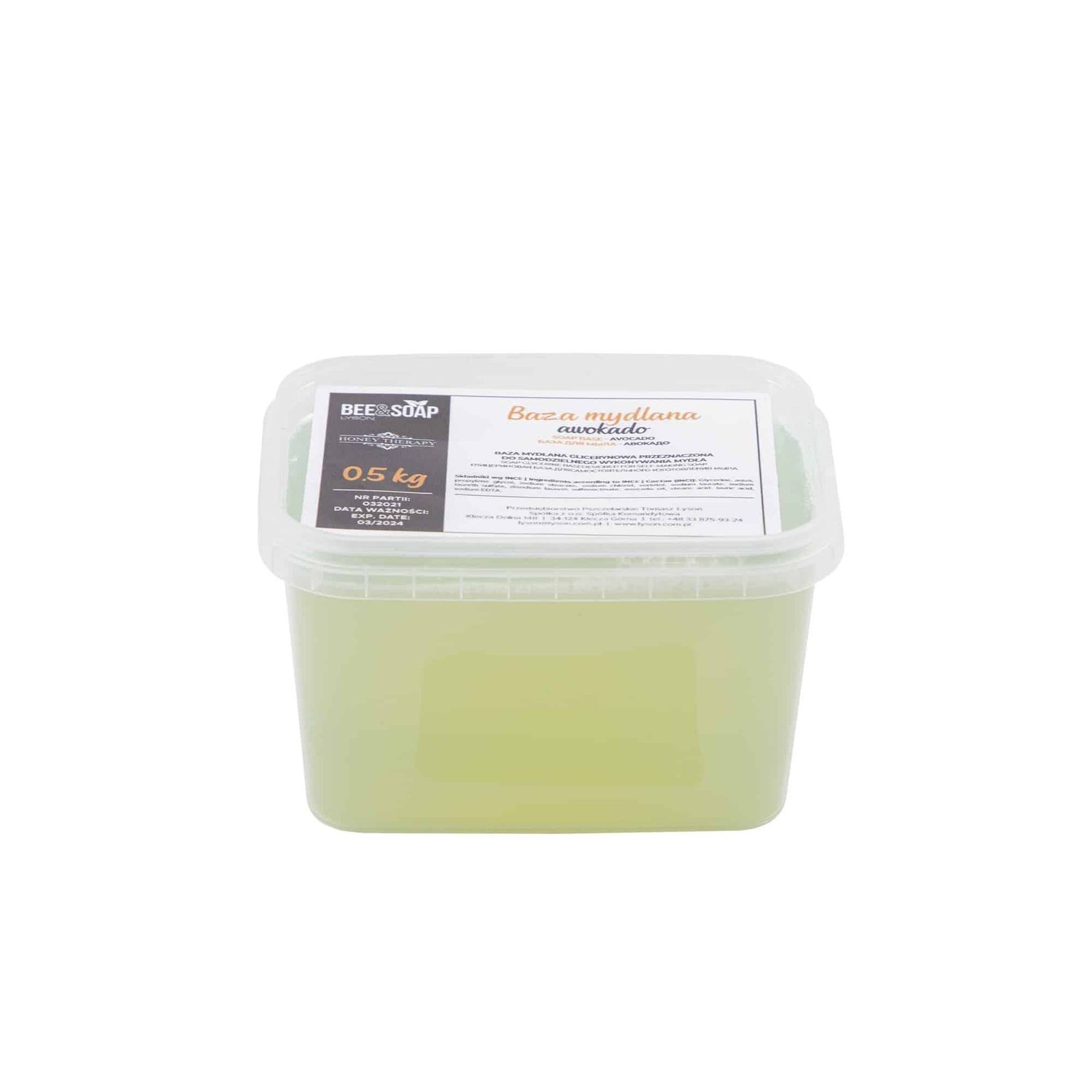 Avocado soap base, Size: 0.5 kg
