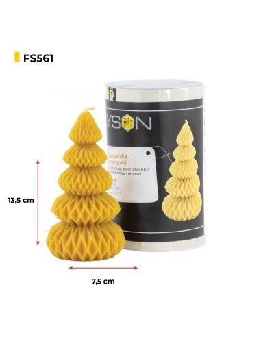 Silicone mould - Origami Christmas Tree, Size: Large