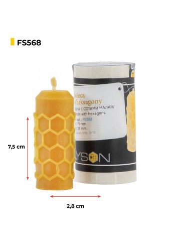 Silicone mould - Candle with hexagons