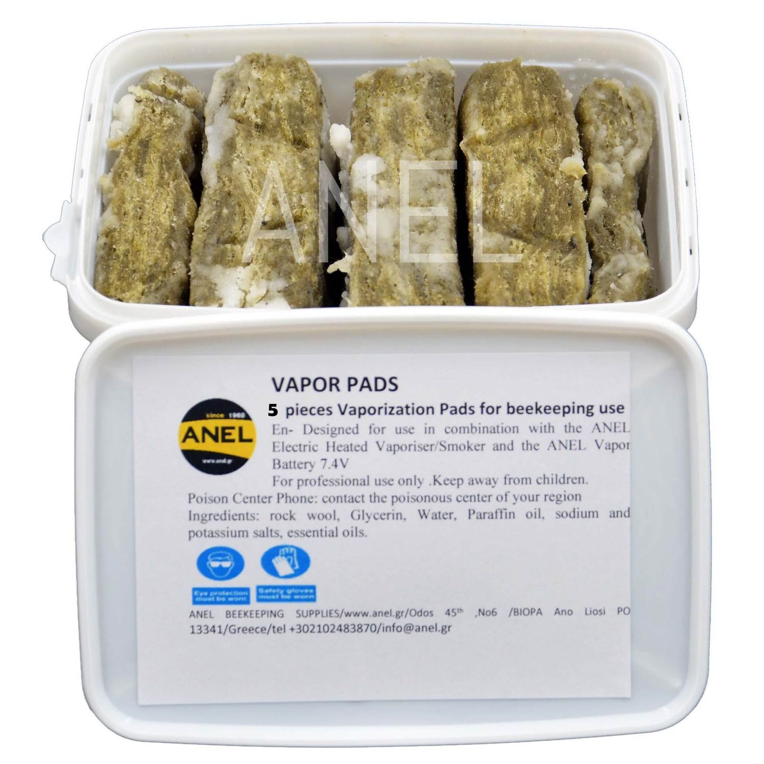 Vaping Material for ANEL Electric Smoker &quot;VAPOR PADS&quot;, 5 pcs package