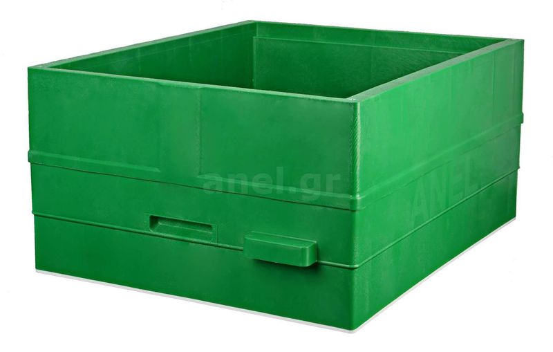 Ηive Body Deep Plastic ANEL with Polyurethane Insulation 9 5/8&quot;-25 cm Langstroth (Green)