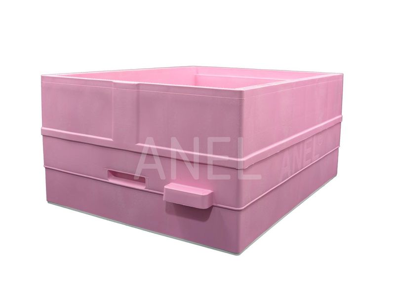 Ηive Body Deep Plastic ANEL with Polyurethane Insulation 9 5/8&quot;-25 cm Langstroth (Pink)