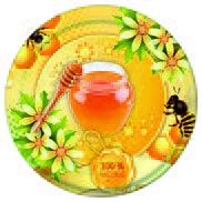 ~500g Honey Jar (12 Pack), 82mm Lid Design: 100% Honey Yellow (ND43)