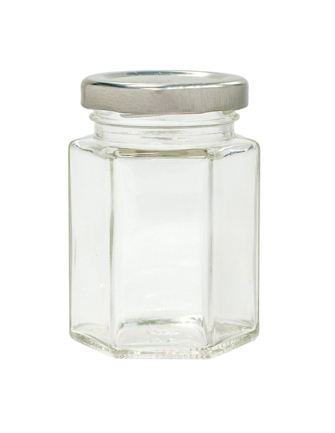 Hexagonal Jars with Lids x 12 pcs