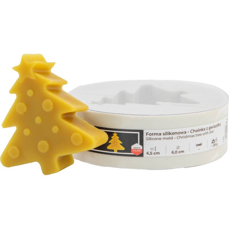 Silicone mold - Christmas  tree with star