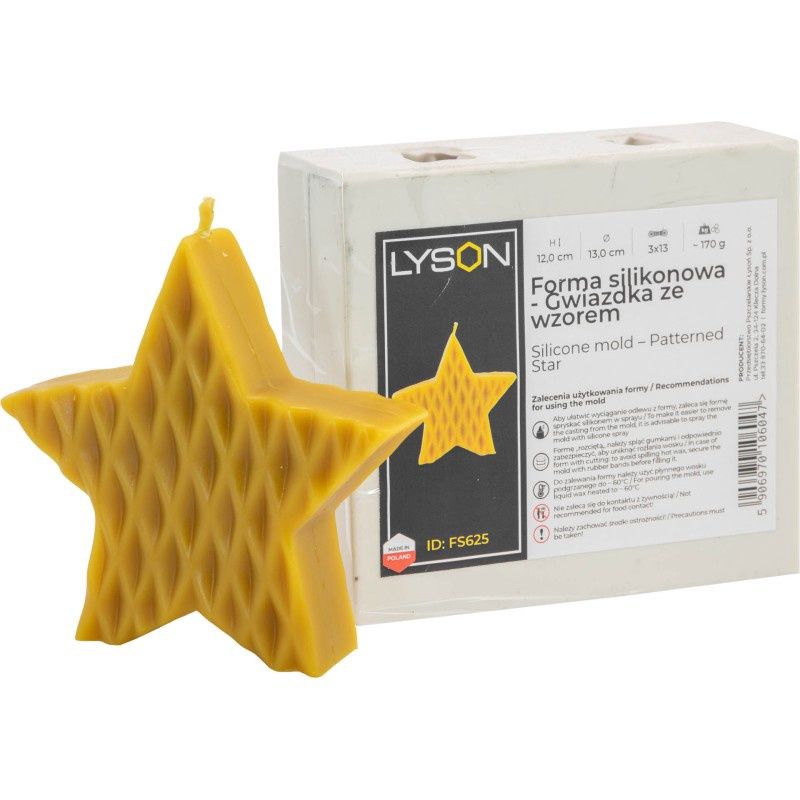 FS625 Silicone mold - Patterned  Star