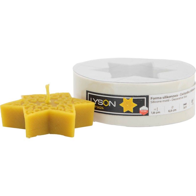 FS624 Silicone mold - Decorative  Star