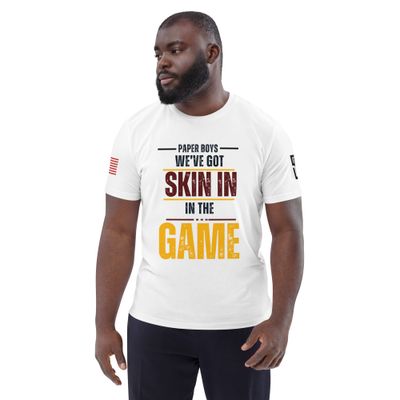 PTPB Skin in the Game Unisex organic cotton t-shirt