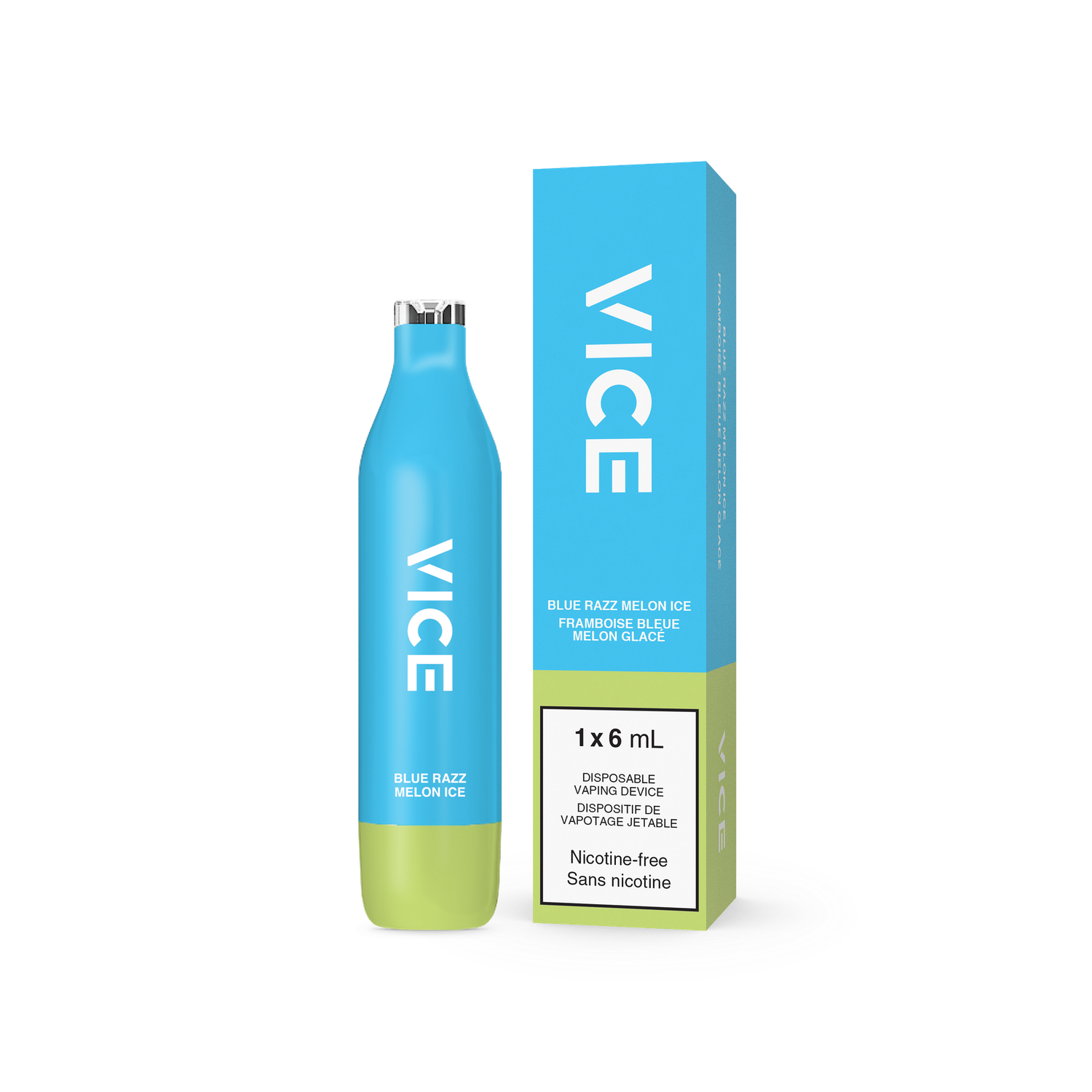 Vice 2500 Disposable - 0mg Nicotine, Flavour: Blue Razz Melon Ice
