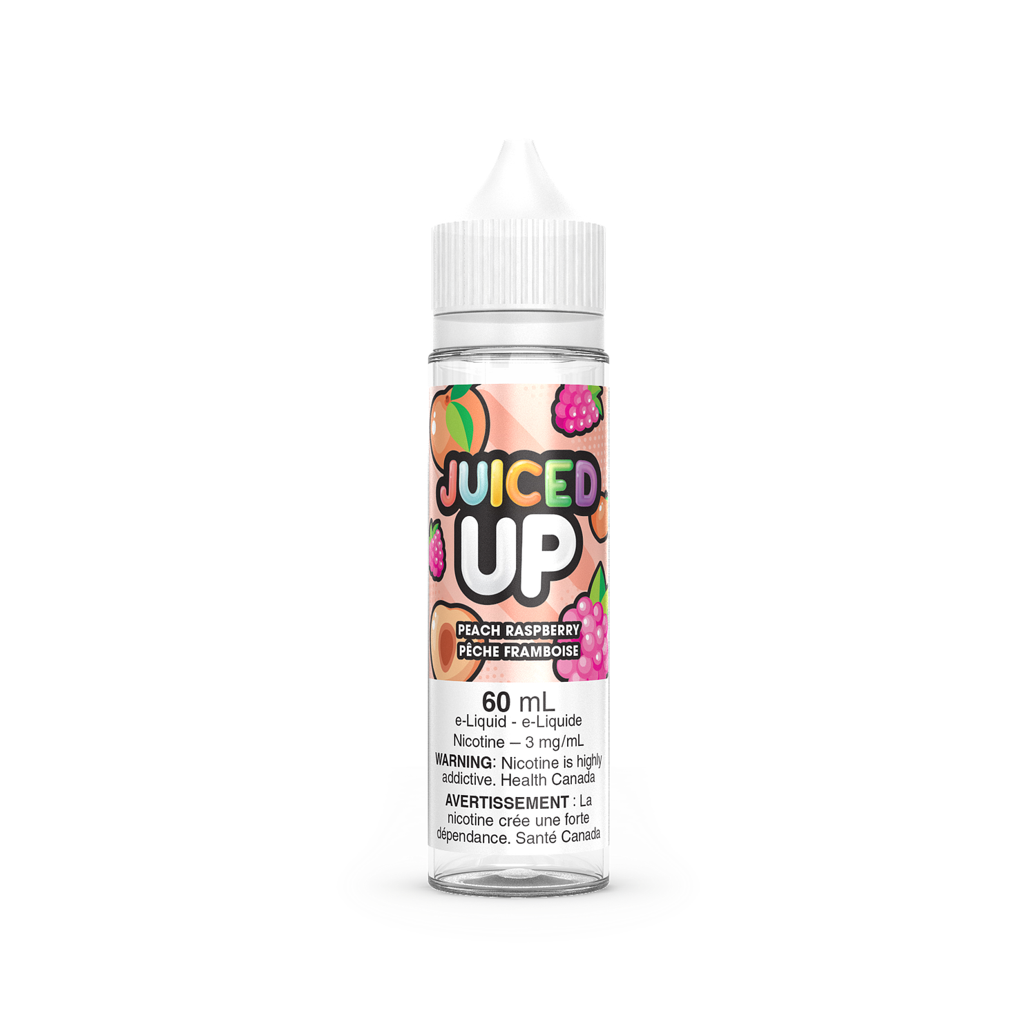 Juiced Up 6mg 60mL E-Liquid, Flavour: Peach Raspberry