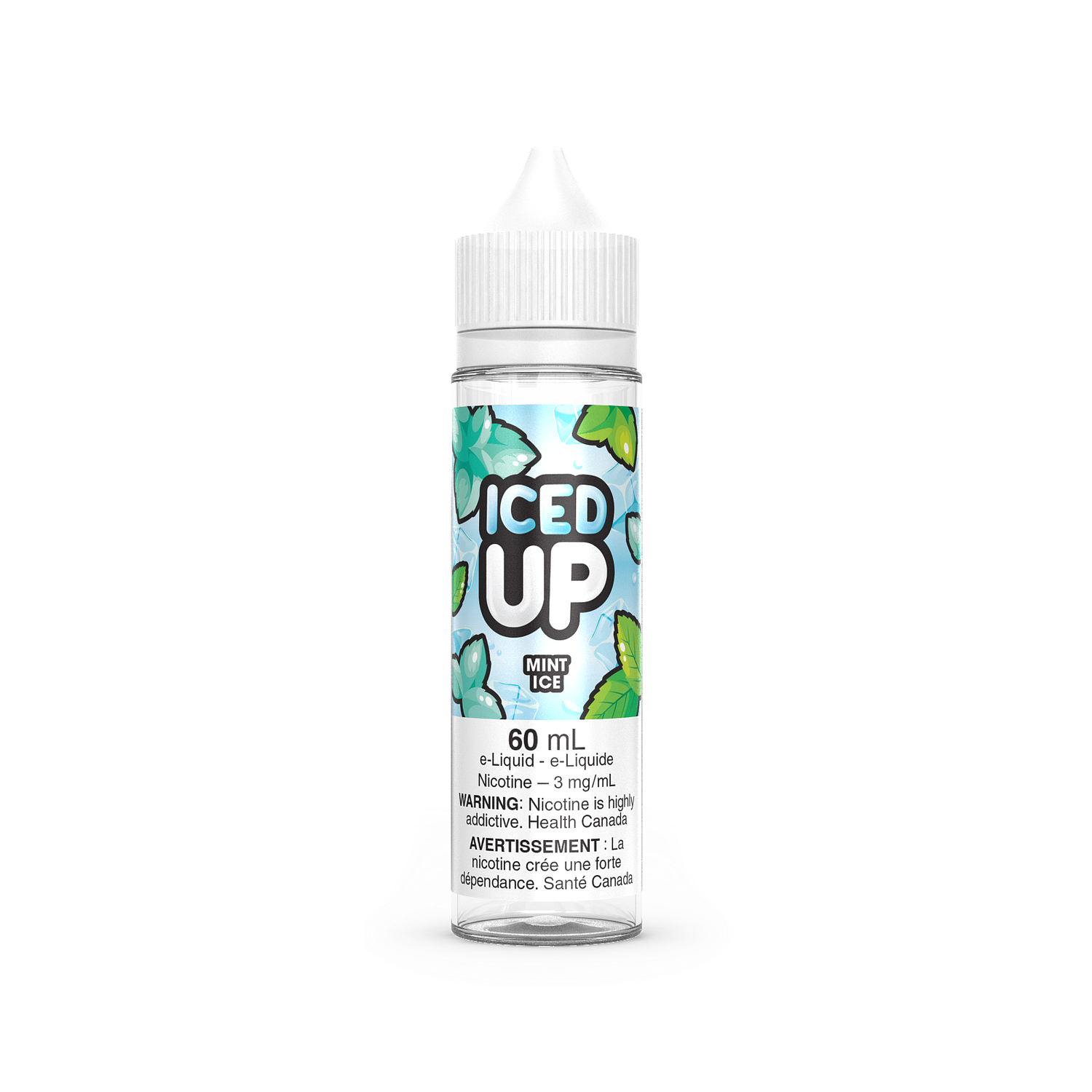 Iced Up 0mg 60mL E-Liquid, Flavour: Mint