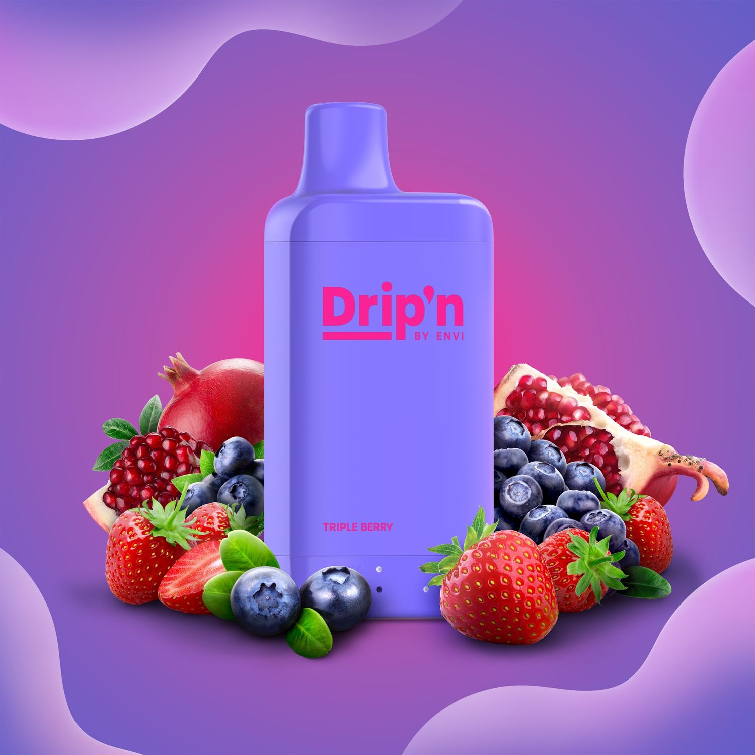 Drip&#39;n 8mL 16k Disposable, Flavour: Triple Berry