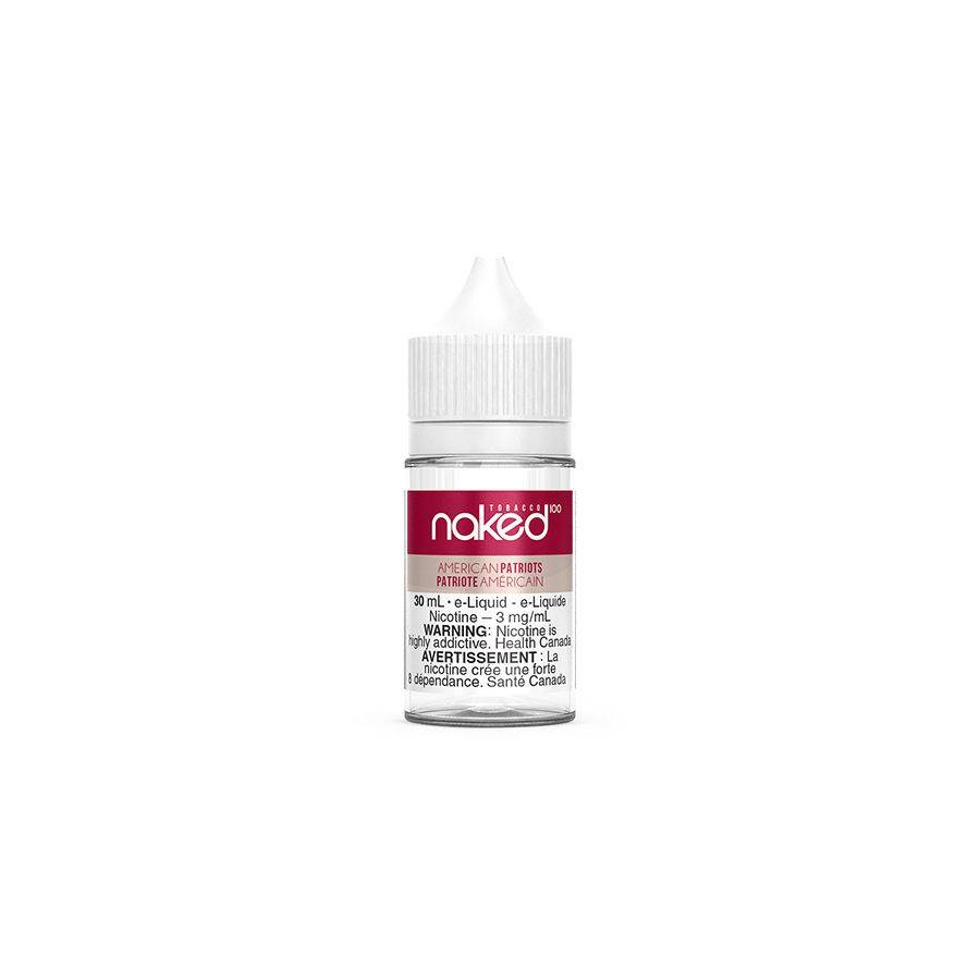 Naked100 20mg 30mL E-Liquid, Flavour: American Patriot