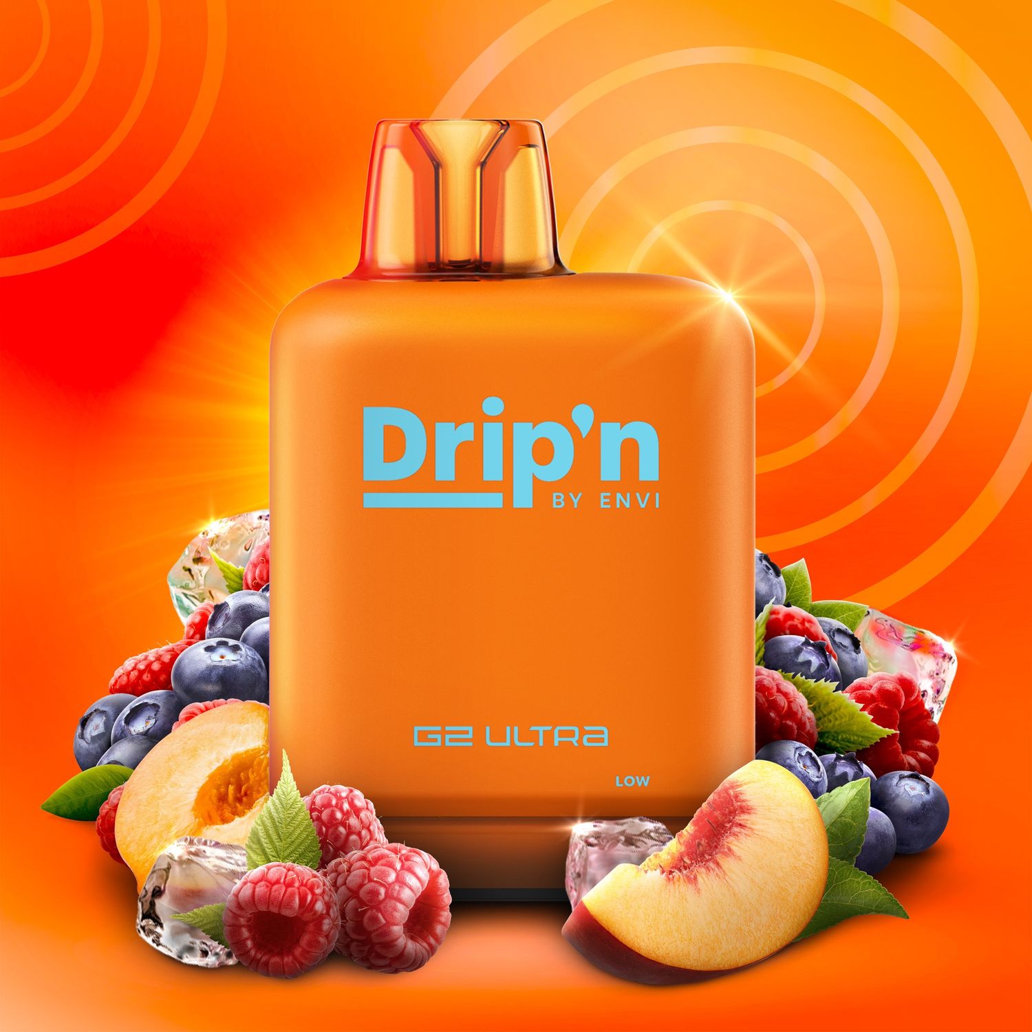 Level X Drip'n G2 Ultra Pods, Flavour: Peach Blue Razz Ice