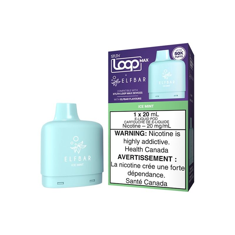 STLTH x Elfbar Loop Max 20mL 20mg Pods, Flavour: Ice Mint