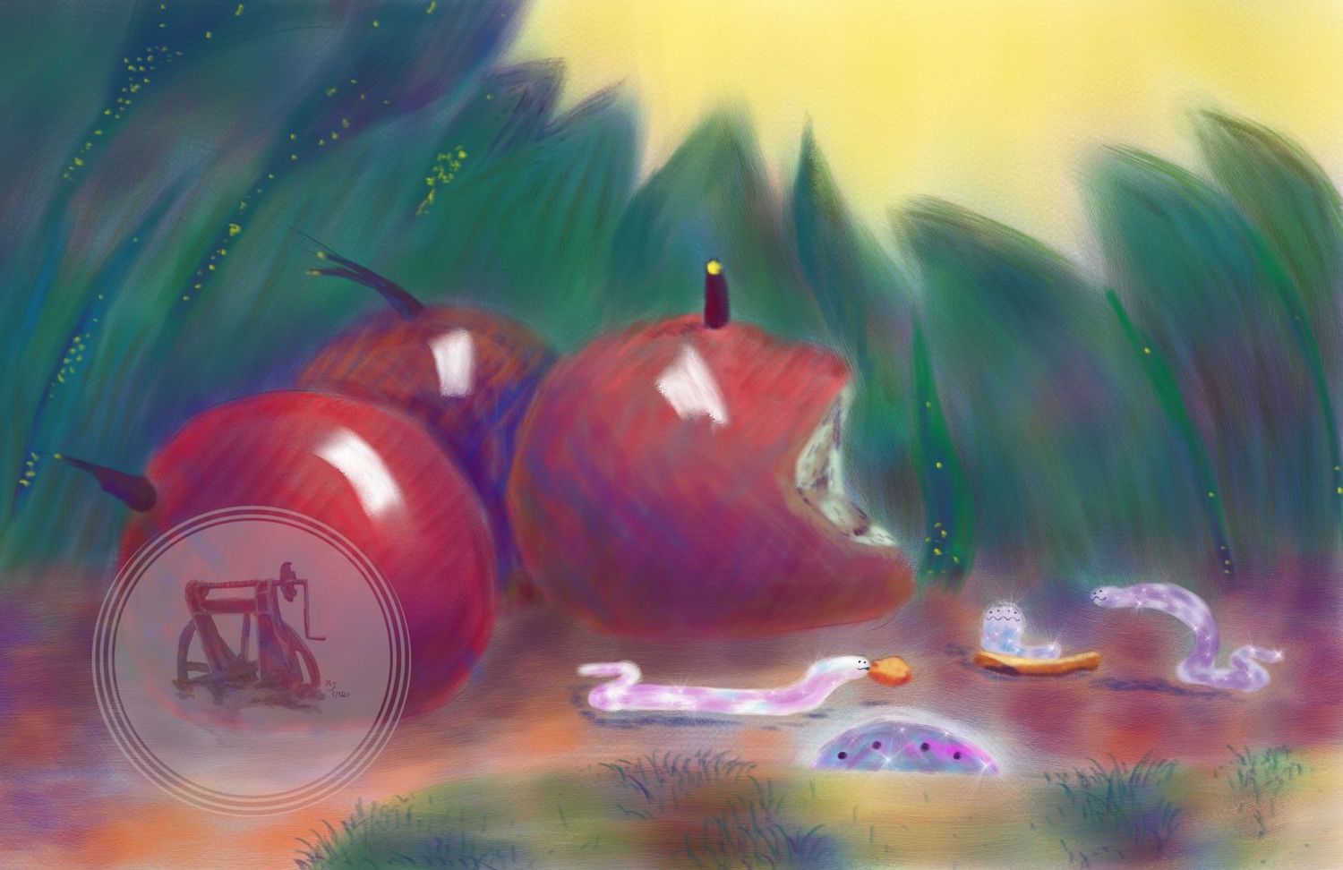 Scene from a soon to be published children's book.