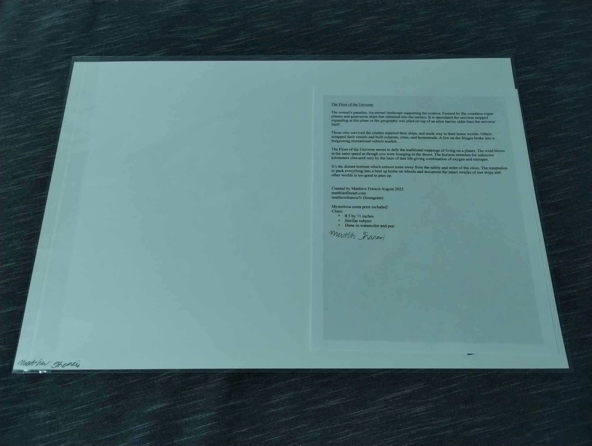 The Floor of the Universe 13