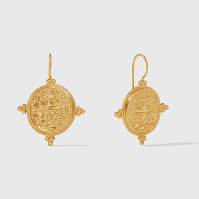 Quattro Coin Earring- Gold