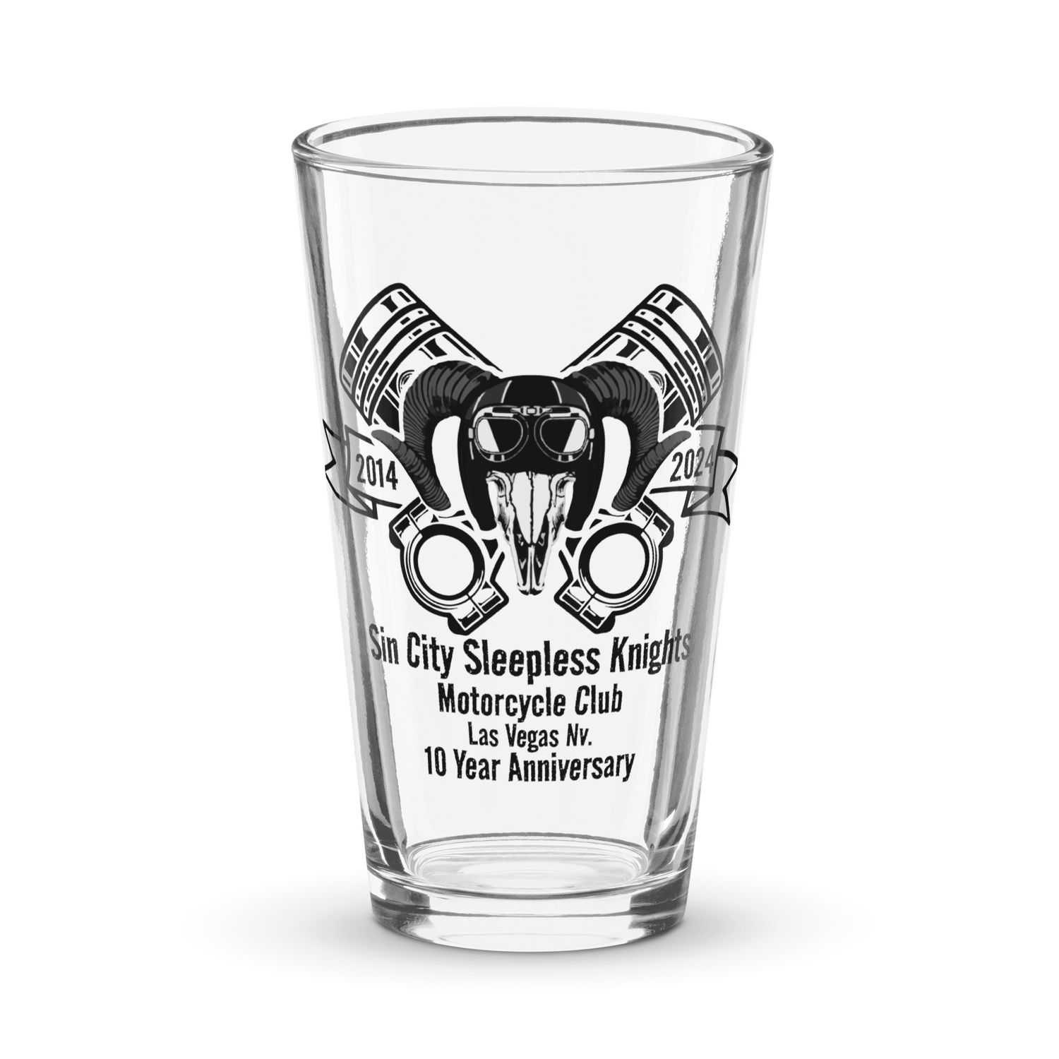 Shaker pint glass