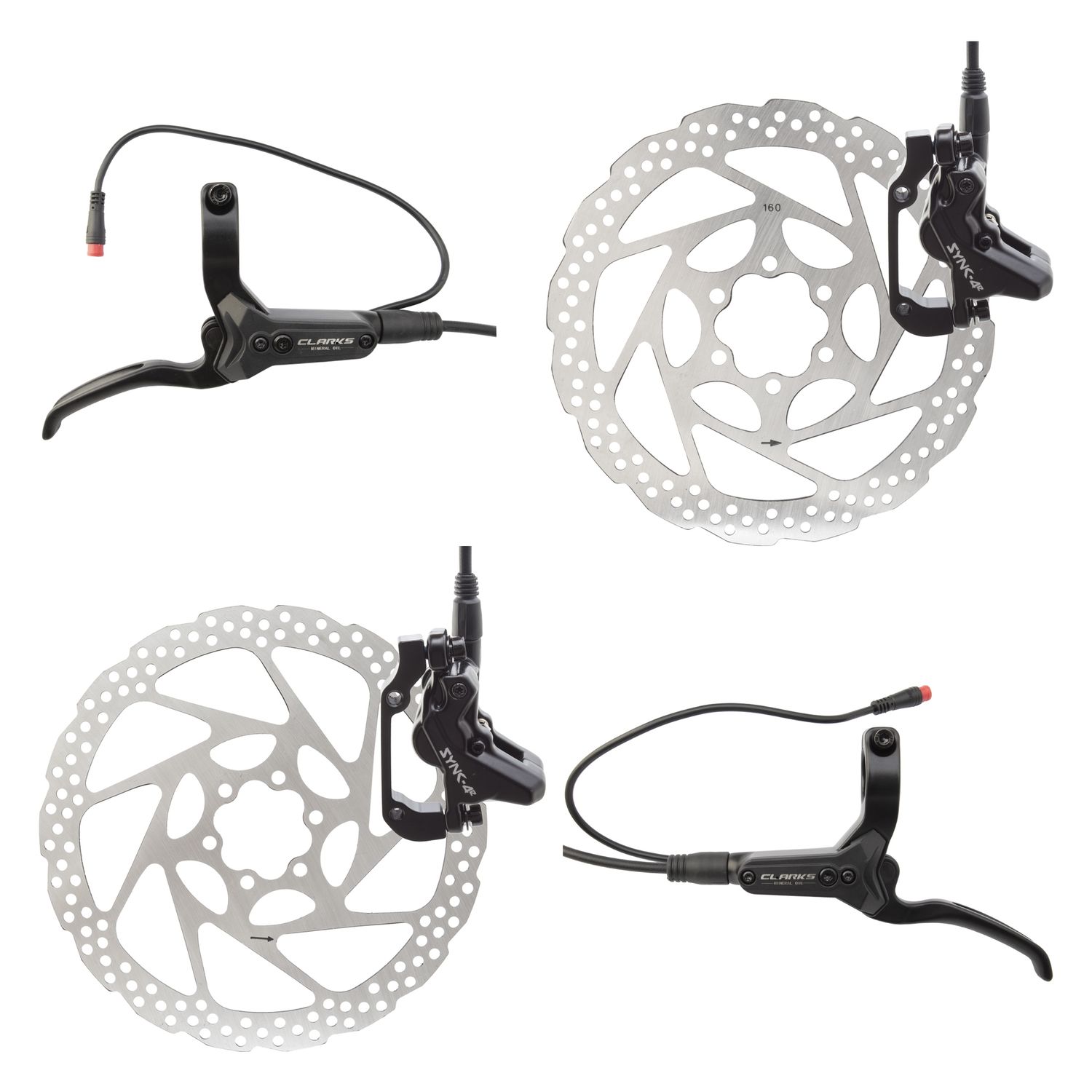 BRAKE DISC CLK SYNC-4E HYD FT-180/RR-160 w/LVRS BK