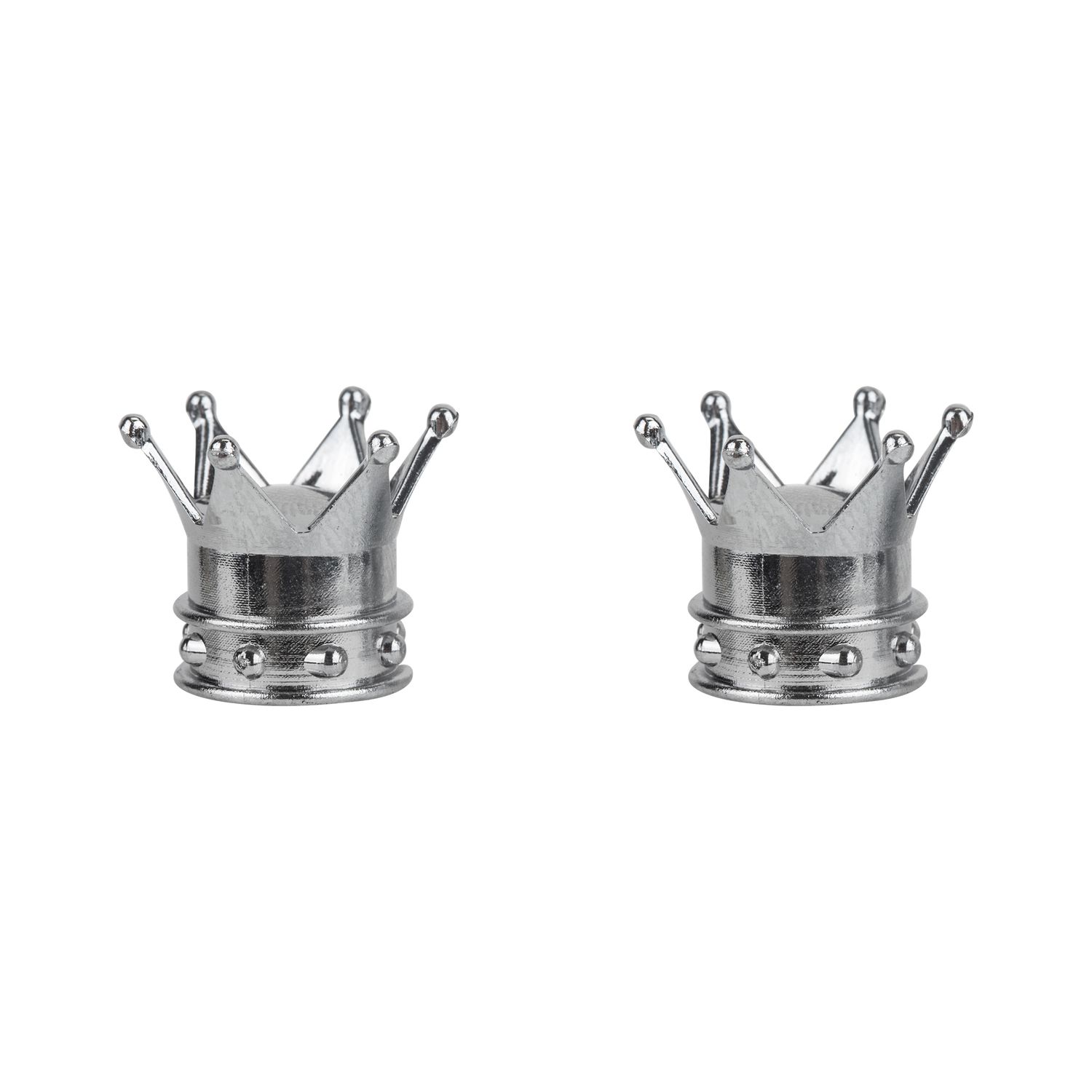 VALVE CAPS TRIKTOPZ CROWN CP 1pr/Pk-chrome
