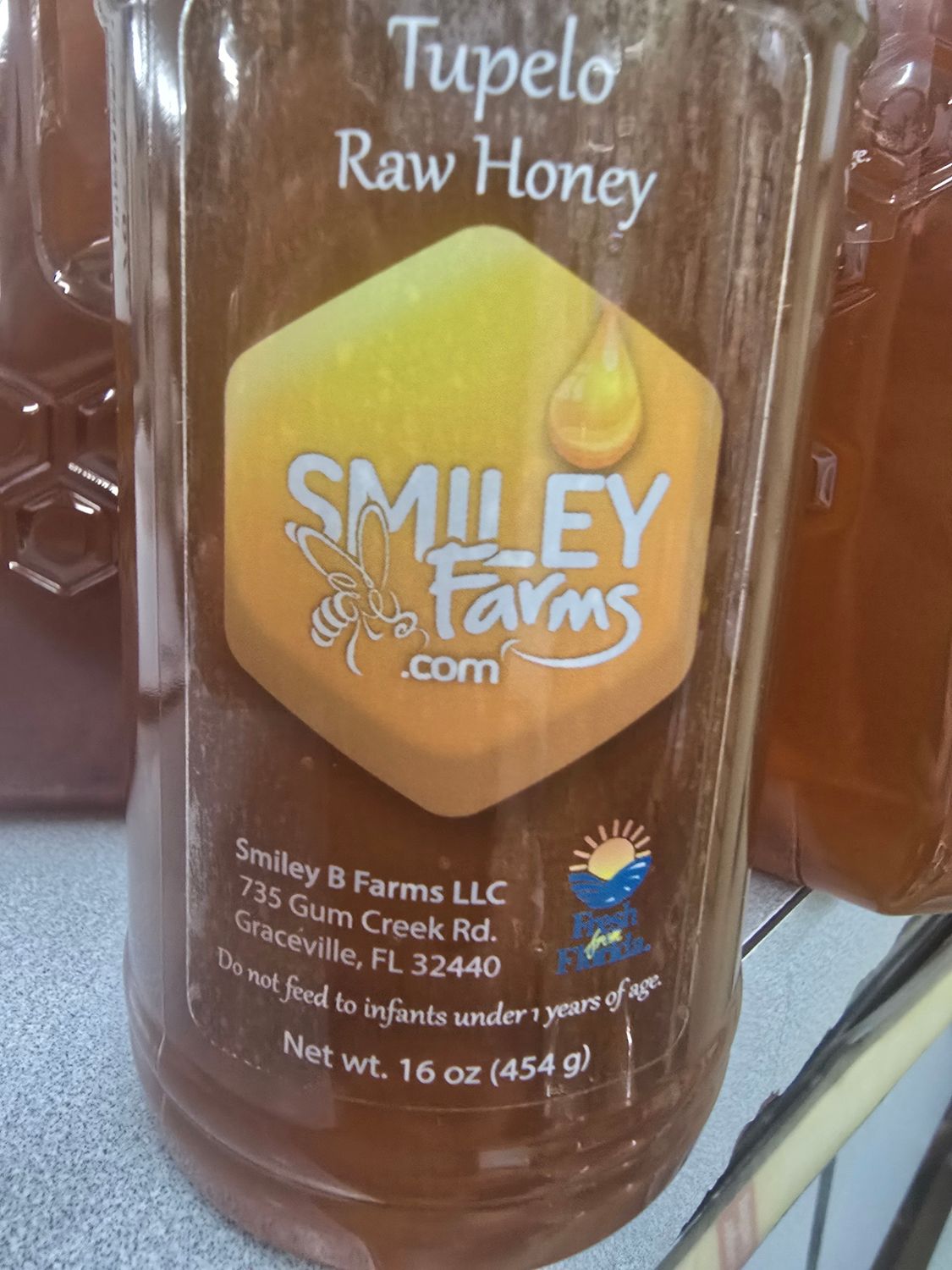 Smiley&#39;s B Farms Tupelo Honey  1 Lb