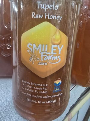 Smiley&#39;s B Farms Tupelo Honey  1 Lb