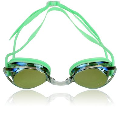 Metallic Vison Anti-Fog Swim Goggles-Lime