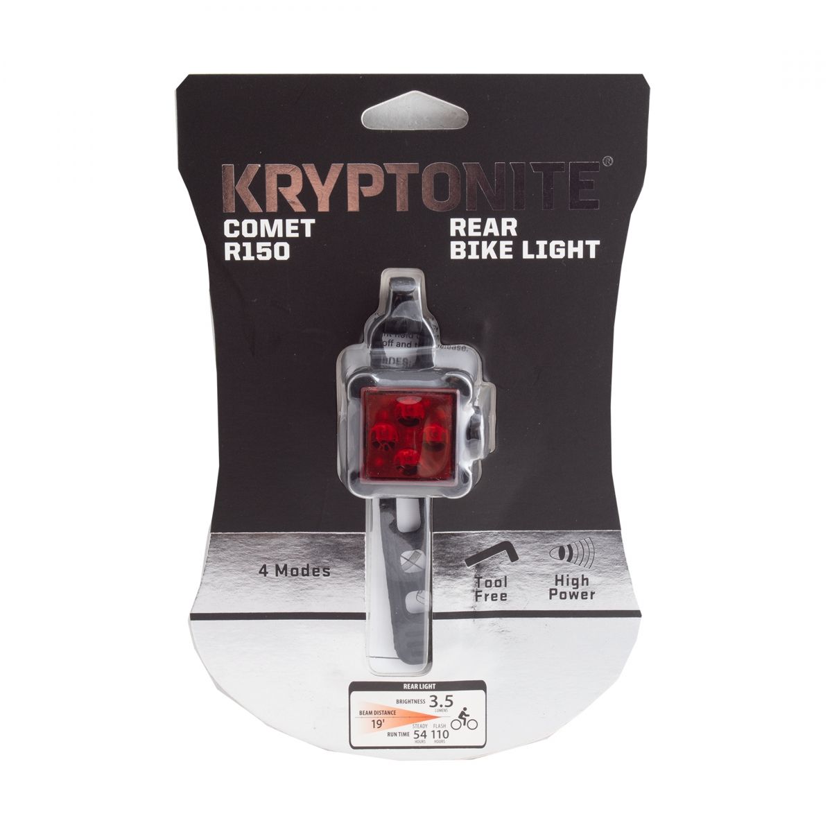 KRYPTONITE Rear Bike Light Comet R150