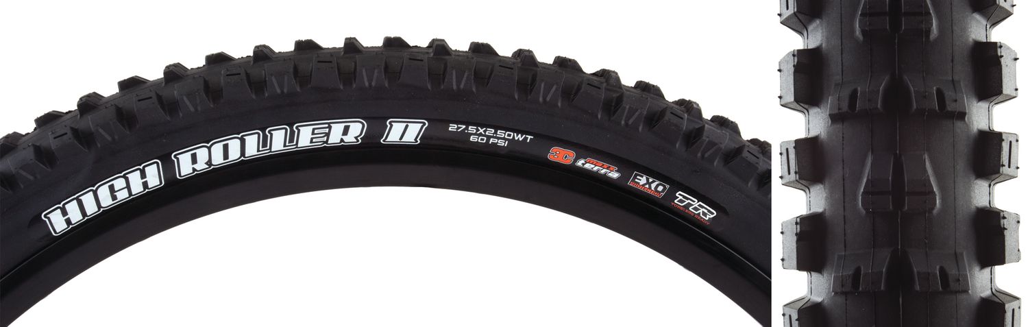 TIRE MAX HIGHROLLER II 27.5x2.5 BK FOLD/60 3C/TERRA/EXO/TR/WT