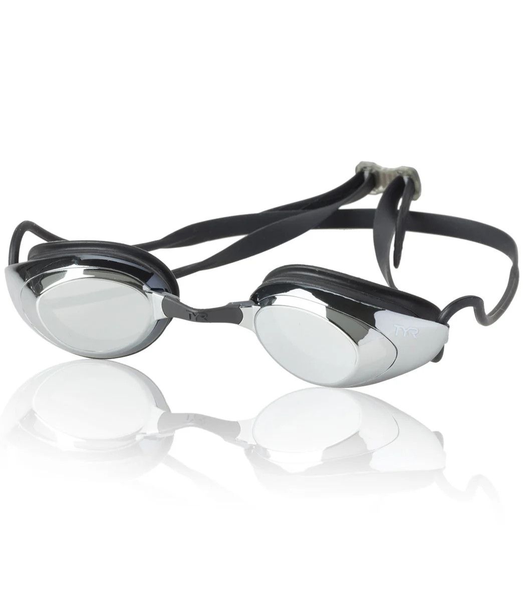 TYR Blackhawk Racing Mirrored-Silver/MTL/Silver- Adult fit