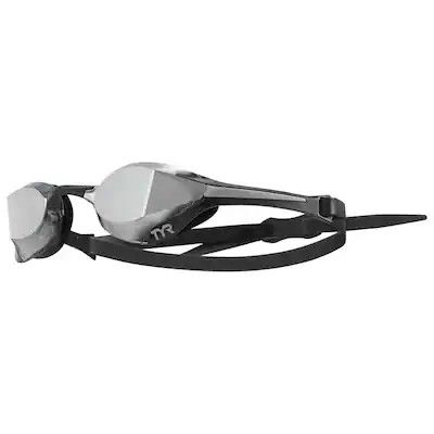 TYR TRCR X Elite Mirror -Silver/BLK-Adult Fit