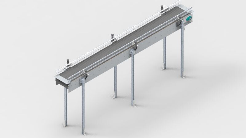 Titans TT 12" TableTop 10' Straight Conveyor