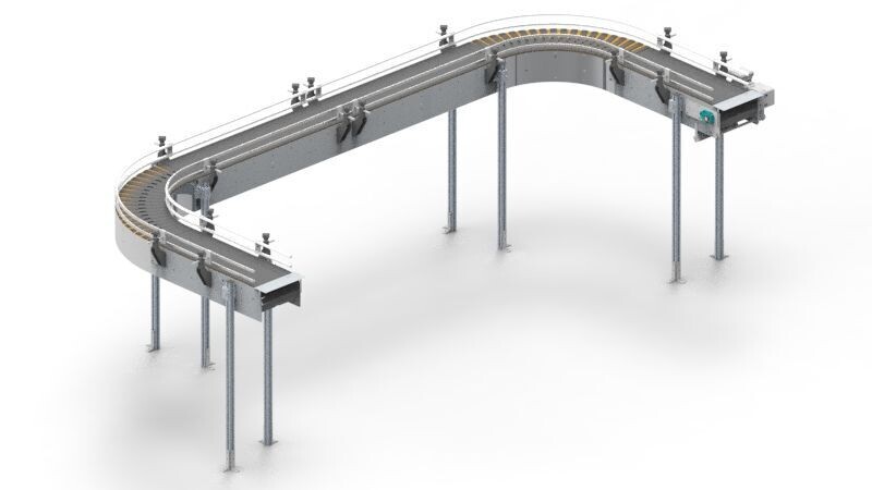 Titans TT 12" TableTop 20' U Shape Conveyor