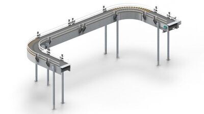 Titans TT 12" TableTop 20' U Shape Conveyor