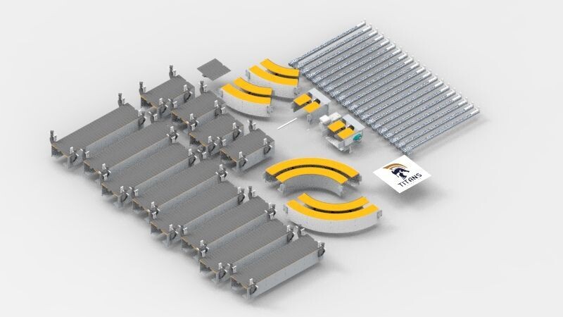 Titans TT 12" X 48' TableTop Conveyor KIT