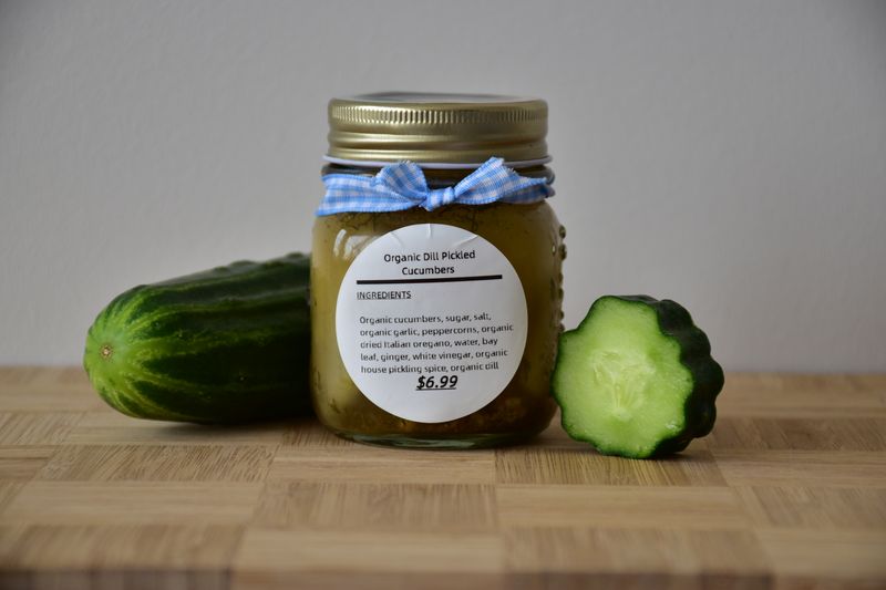 Organic Dill Pickled Cucumbers