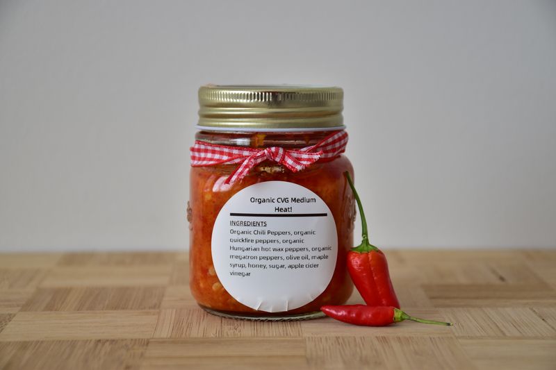 ​100% Organic CVG Hot Sauce (Medium Heat)