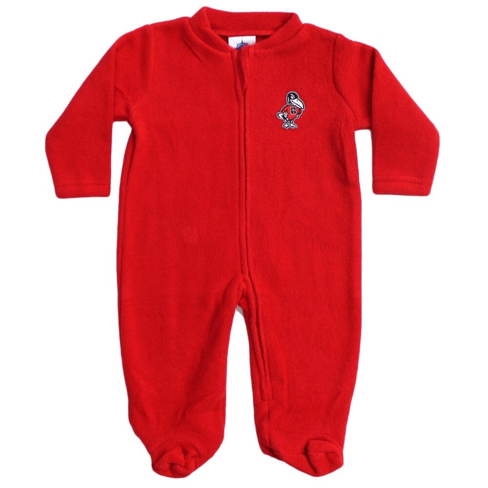 INFANT-FLEECE FOOTED ROMPER