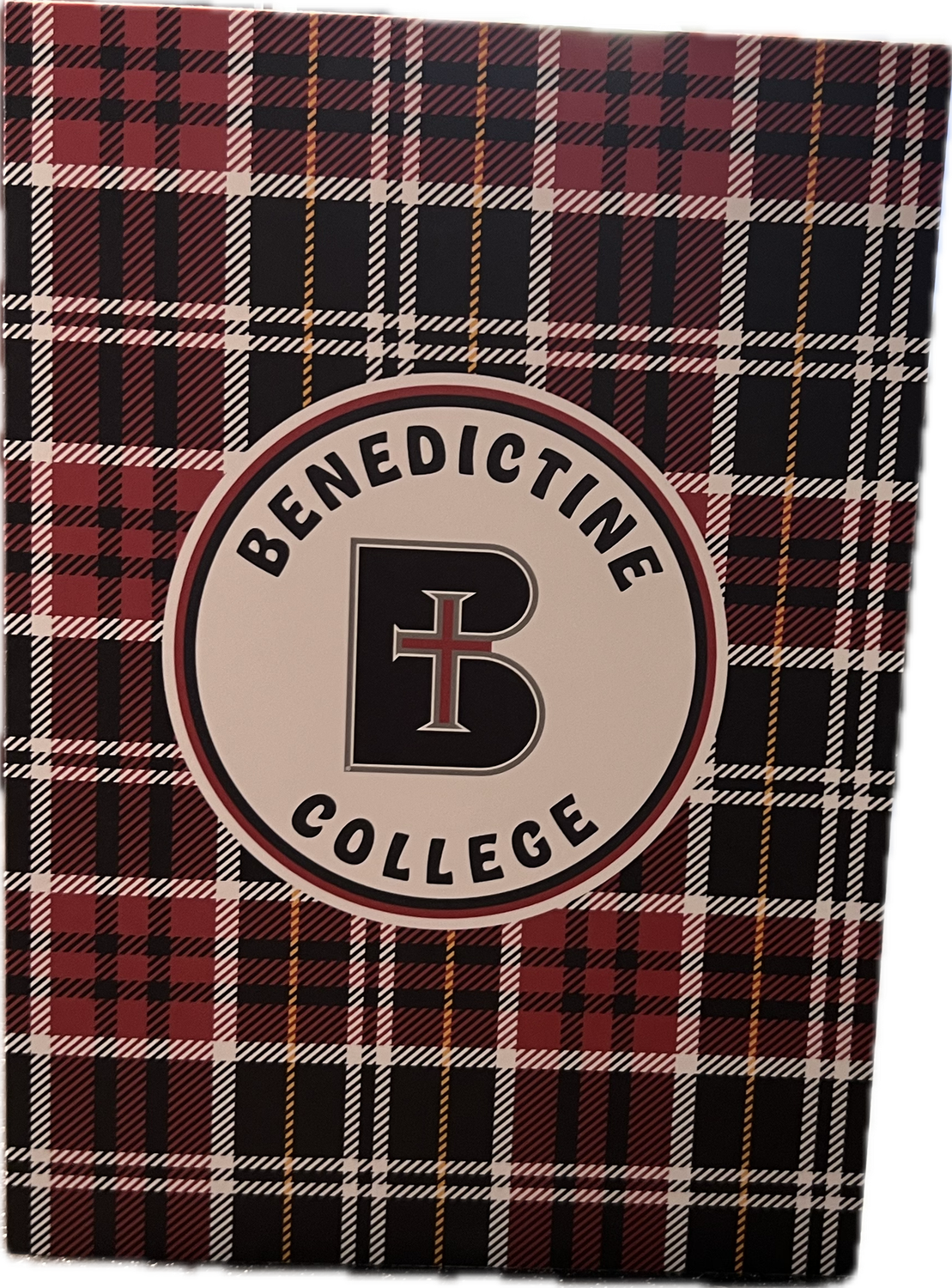 GREETING CARD-ROUND PLAID