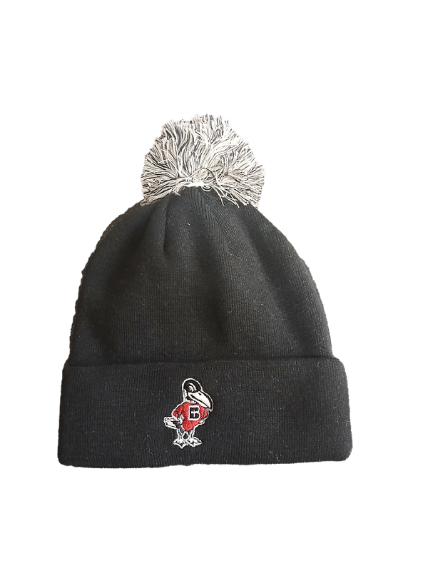 BEANIE-ROLL UP POM