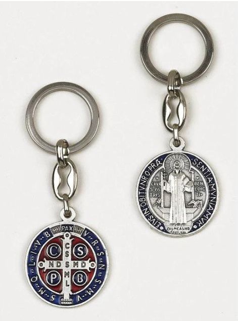 KEYCHAIN- ST BENEDICT MEDAL
